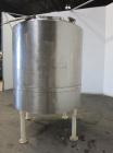 Used Tank, 1000 Gallon, 304 Stainless Steel, Vertical. 66