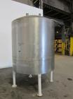 Used Tank, 1000 Gallon, 304 Stainless Steel, Vertical. 66