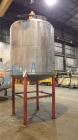 Used- Tank, 1500 Gallon, 316 Stainless Steel, Vertical. Approximate 76