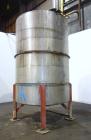 Used Tank, 3000 Gallon, 321 Stainless Steel, Vertical. Approximate 84