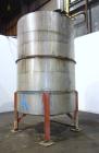 Used- Tank, 3000 Gallon, 321 Stainless Steel, Vertical. Approximate 84