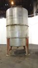 Used Tank, 3000 Gallon, 321 Stainless Steel, Vertical. Approximate 84