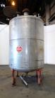Used Chuck Gurdin Inc. Pressure Tank, 1800 Gallon, 304 Stainless Steel, Vertical. Approximate 76