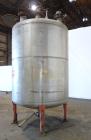 Used Chuck Gurdin Inc. Pressure Tank, 1800 Gallon, 304 Stainless Steel, Vertical. Approximate 76