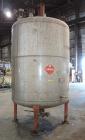 Used Chuck Gurdin Inc. Pressure Tank, 1800 Gallon, 304 Stainless Steel, Vertical. Approximate 76