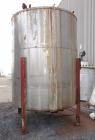 Used Tank, 4000 Gallon, 316 Stainless Steel, Vertical. Approximate 102