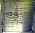 Unused- Holloway America Pressure Tank, 1200 Gallon, 316L Stainless Steel, Vertical. Approximate 60