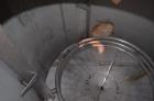 Used Tank, 1800 Gallon, 304 Stainless Steel, Vertical. Approximate 84” diameter x 72” straight side, coned top and bottom. (3) Turns of approximate 2” internal  pipe coil, no rating. (4) Sidewall baf...