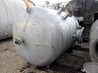 Used Harris Tanks Pressure Tank, 1000 Gallon, 304L Stainless Steel, Vertical.  60” Diameter x 72” straight side, dished top and bottom.  Internal rated 50 psi at -20 to 95 degrees F.  Openings: top 2...