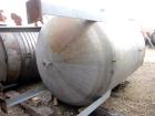 Used Harris Tanks Pressure Tank, 1000 Gallon, 304L Stainless Steel, Vertical.  60” Diameter x 72” straight side, dished top and bottom.  Internal rated 50 psi at -20 to 95 degrees F.  Openings: top 2...