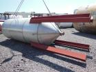 Used Par Piping & Fabrication Tank, 2500 Gallon, 321 Stainless Steel, Vertical. 72