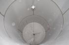 Used Par Piping & Fabrication Tank, 2500 Gallon, 321 Stainless Steel, Vertical. 72