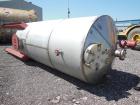 Used Par Piping & Fabrication Tank, 2500 Gallon, 321 Stainless Steel, Vertical. 72
