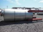 Used Par Piping & Fabrication Tank, 2500 Gallon, 321 Stainless Steel, Vertical. 72