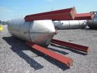 Used Par Piping & Fabrication Tank, 2500 Gallon, 321 Stainless Steel, Vertical. 72