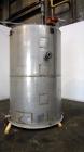 Used Tank, 2300 Gallons, 304 Stainless Steel, Vertical. Approximately 76