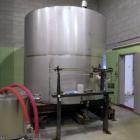 Used- Tank, Approximate 3,500 Gallon, Stainless Steel, Vertical.