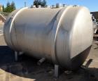 Used Tank, 1400 Gallon, Stainless Steel, Horizontal. 66