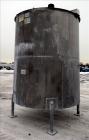 Used- Bright Sheet Metal Tank, Approximately 4,000 Gallon, 304 Stainless Steel, Vertical. 100