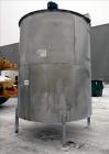 Used- Bright Sheet Metal Tank, Approximately 4,000 Gallon, 304 Stainless Steel, Vertical. 100