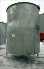 Used Bright Sheet Metal Tank, Approximately 4,000 Gallon, 304 Stainless Steel, Vertical. 100