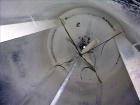 Used Bright Sheet Metal Tank, Approximately 4,000 Gallon, 304 Stainless Steel, Vertical. 100