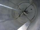 Used Bright Sheet Metal Tank, Approximately 4,000 Gallon, 304 Stainless Steel, Vertical. 100
