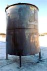 Used Bright Sheet Metal Tank, Approximately 4,000 Gallon, 304 Stainless Steel, Vertical. 100