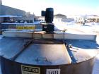 Used Bright Sheet Metal Tank, Approximately 4,000 Gallon, 304 Stainless Steel, Vertical. 100