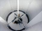 Used Bright Sheet Metal Tank, Approximately 4,000 Gallon, 304 Stainless Steel, Vertical. 100