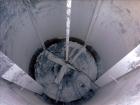 Used Bright Sheet Metal Tank, Approximately 4,000 Gallon, 304 Stainless Steel, Vertical. 100