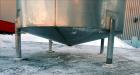 Used Bright Sheet Metal Tank, Approximately 4,000 Gallon, 304 Stainless Steel, Vertical. 100