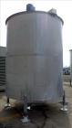 Used Bright Sheet Metal Tank, Approximately 4,000 Gallon, 304 Stainless Steel, Vertical. 100