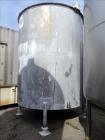 Used Bright Sheet Metal Tank, Approximately 4,000 Gallon, 304 Stainless Steel, Vertical. 100