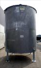 Used Bright Sheet Metal Tank, Approximately 4,000 Gallon, 304 Stainless Steel, Vertical. 100