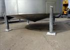 Used Bright Sheet Metal Tank, Approximately 4,000 Gallon, 304 Stainless Steel, Vertical. 100