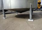 Used- Bright Sheet Metal Tank, Approximately 4,000 Gallon, 304 Stainless Steel, Vertical. 100