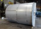 Used Bright Sheet Metal Tank, Approximately 4,000 Gallon, 304 Stainless Steel, Vertical. 100