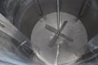 Used Bright Sheet Metal Tank, Approximately 4,000 Gallon, 304 Stainless Steel, Vertical. 100