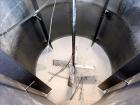 Used Bright Sheet Metal Tank, Approximately 4,000 Gallon, 304 Stainless Steel, Vertical. 100