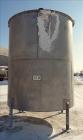 Used Bright Sheet Metal Tank, Approximately 4,000 Gallon, 304 Stainless Steel, Vertical. 100