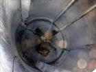 Used Bright Sheet Metal Tank, Approximately 4,000 Gallon, 304 Stainless Steel, Vertical. 100
