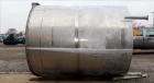 Used Bright Sheet Metal Tank, Approximately 4,000 Gallon, 304 Stainless Steel, Vertical. 100