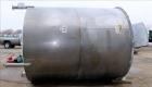 Used Bright Sheet Metal Tank, Approximately 4,000 Gallon, 304 Stainless Steel, Vertical. 100
