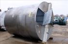 Used Bright Sheet Metal Tank, Approximately 4,000 Gallon, 304 Stainless Steel, Vertical. 100