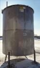 Used- Bright Sheet Metal Tank, Approximately 4,000 Gallon, 304 Stainless Steel, 