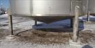 Used- Bright Sheet Metal Tank, Approximately 4,000 Gallon, 304 Stainless Steel, 