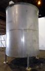 Used Bright Sheet Metal Tank, Approximately 4,000 Gallon, 304 Stainless Steel. 100