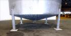 Used Bright Sheet Metal Tank, Approximately 4,000 Gallon, 304 Stainless Steel. 100