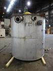 Used- Tank, Approximately 2,400 Gallon, 304 Stainless Steel, Vertical.